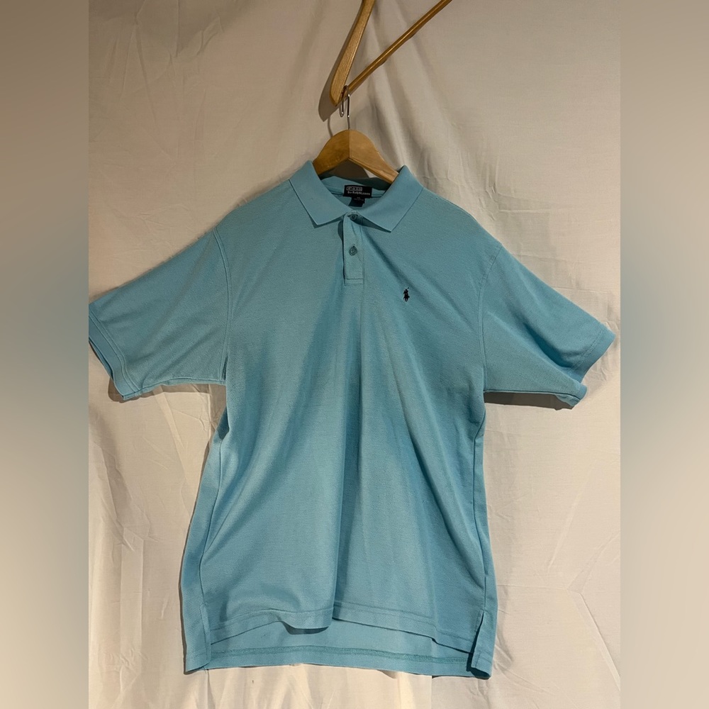 Polo Ralph Lauren blue color men’s size 2XL polo shirt sleeve